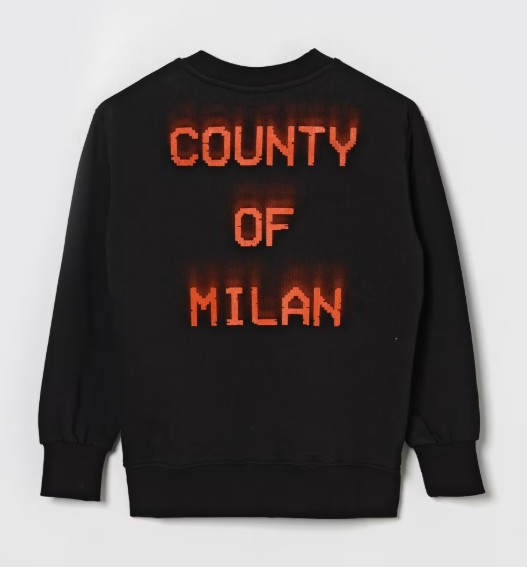 26SS [키즈] 컨트리 오브 밀란 티셔츠 S6CMJBSW055 110 Nero black - COUNTY OF MILAN