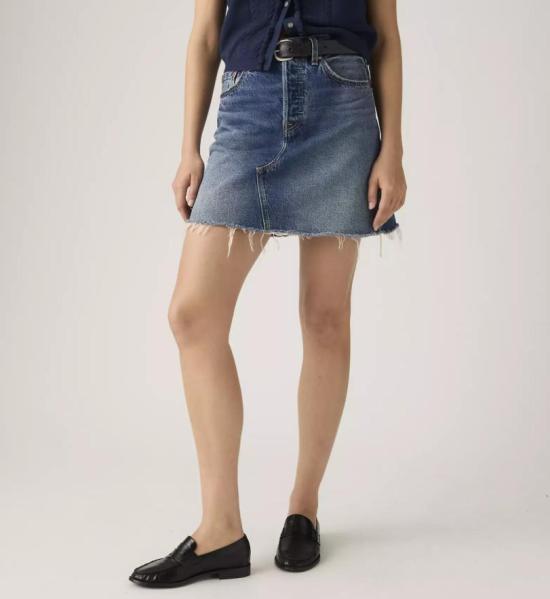 26SS 리바이스 미디 스커트 005LW 0006 Blue