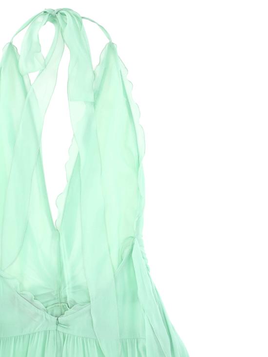 26SS 블루마린 미디 원피스 P622A803A N0477 GREEN LILY - BLUMARINE