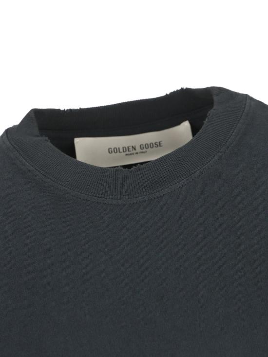 26SS 골든구스 반팔 티셔츠 GWP01874 P00157690456 Washed black - GOLDEN GOOSE