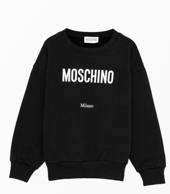 26SS [키즈] 모스키노 티셔츠 HUF090LCA32 60100 Nero black