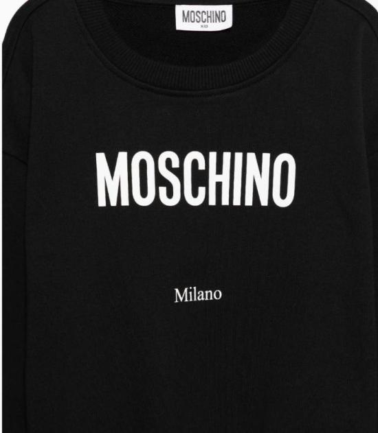 26SS [키즈] 모스키노 티셔츠 HUF090LCA32 60100 Nero black - MOSCHINO