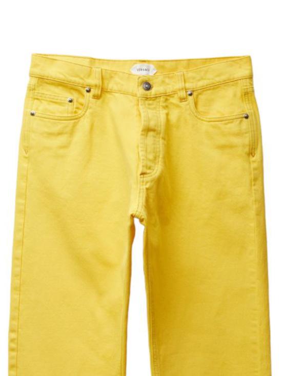 26SS 베르사체 스트레이트 팬츠 1024569 1A178711DA90 Bright yellow - VERSACE