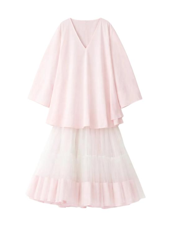 26SS 자크뮈스 미디 원피스 DRW00832AW00758 410 Light pink