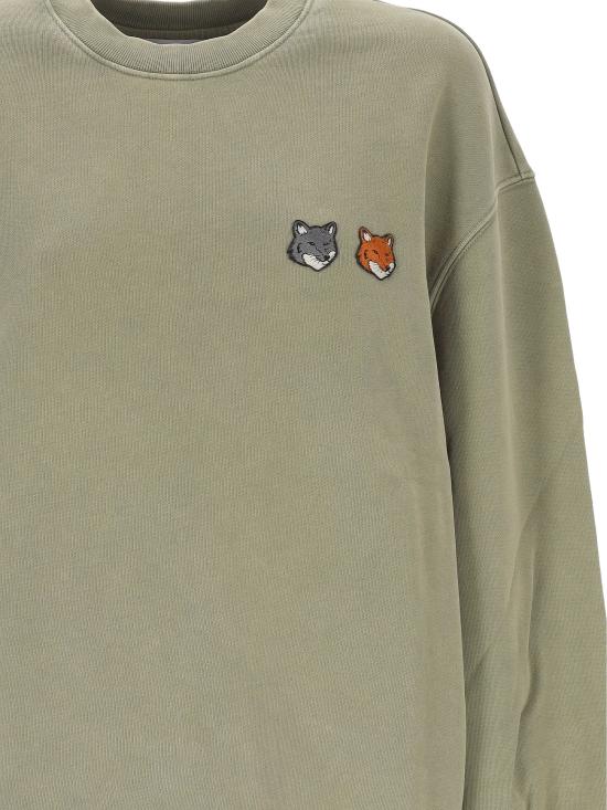 26SS 메종키츠네 긴팔 티셔츠 QM00313KM0341 0418 FADED LAUREL GREEN - MAISON KITSUNE