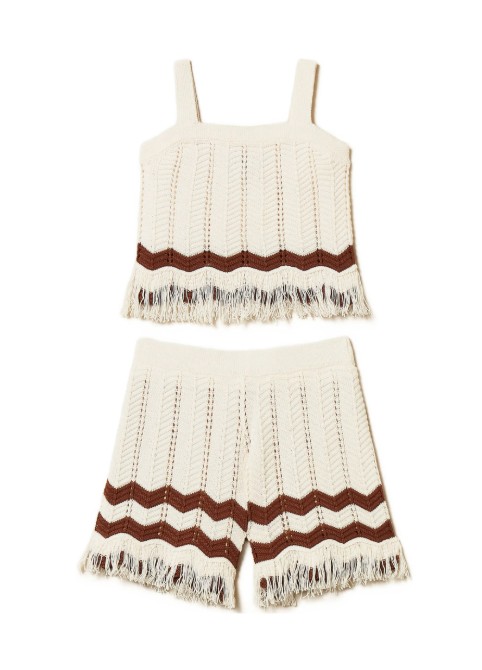 26SS [키즈] 트윈셋 캐주얼 세트 261GJ3021 13198 Milk dark root