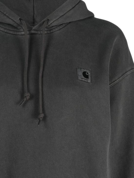 26SS 칼하트 WIP 후드 넬슨 스웨트셔츠 I032741 89GDBLACK GARMENT DYED Black garment dyed - CARHARTT WIP