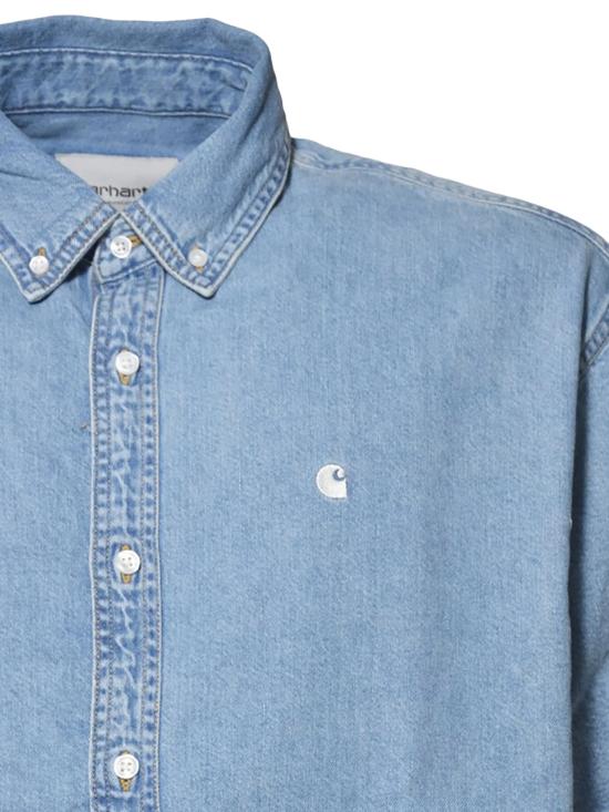 26SS 칼하트 WIP 숏슬리브 루카스 셔츠 I034575 0135BLUE BLEACHED - CARHARTT WIP