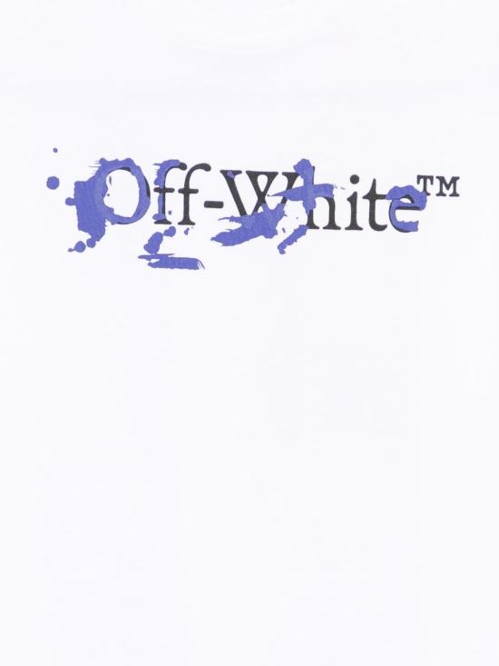 26SS [키즈] 오프화이트 티셔츠 44BAA002S26J002 100 White - OFF WHITE