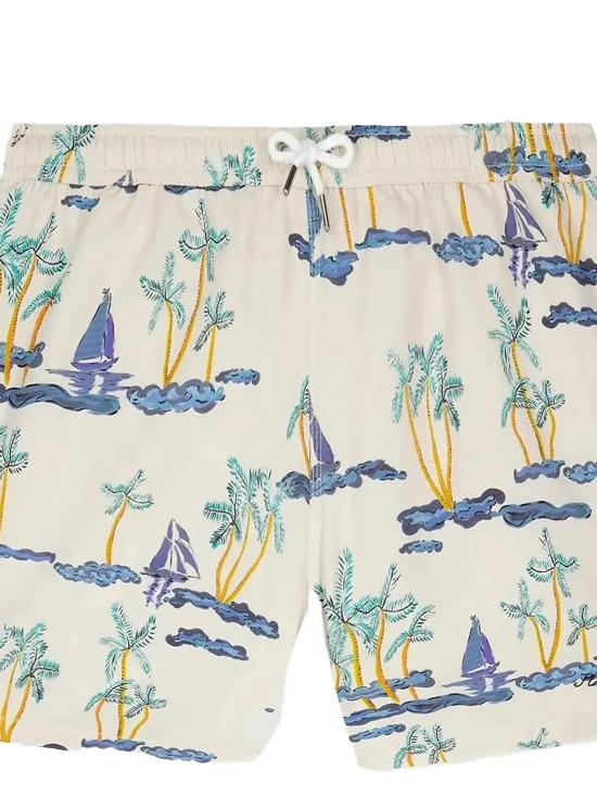26SS 메종 라비쉬 숏팬츠 ZMMAILLOTBOAT BOATS PRINT - MAISON LABICHE