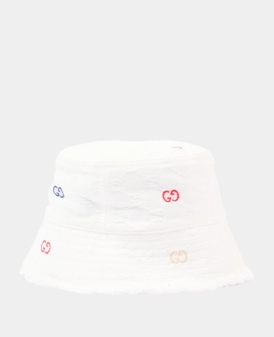 26SS [키즈] 구찌 모자 860558 3HBH79000 Ce white - GUCCI