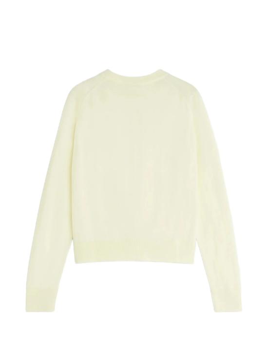 26SS 메종키츠네 스웨터 MW00507KT1181 0424 PASTEL YELLOW - MAISON KITSUNE