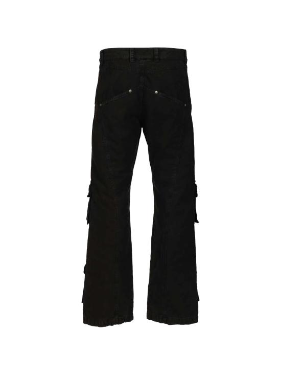 26SS 오프화이트 카고 팬츠 OMCF04IS26FAB00 100 Black - OFF WHITE