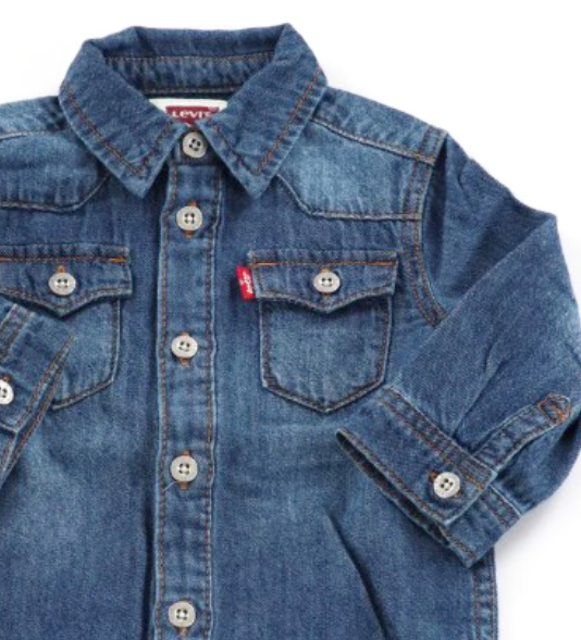 26SS [키즈] 리바이스 셔츠 NOSMLK6EM335 MDK The big cheese no destruction - LEVI'S