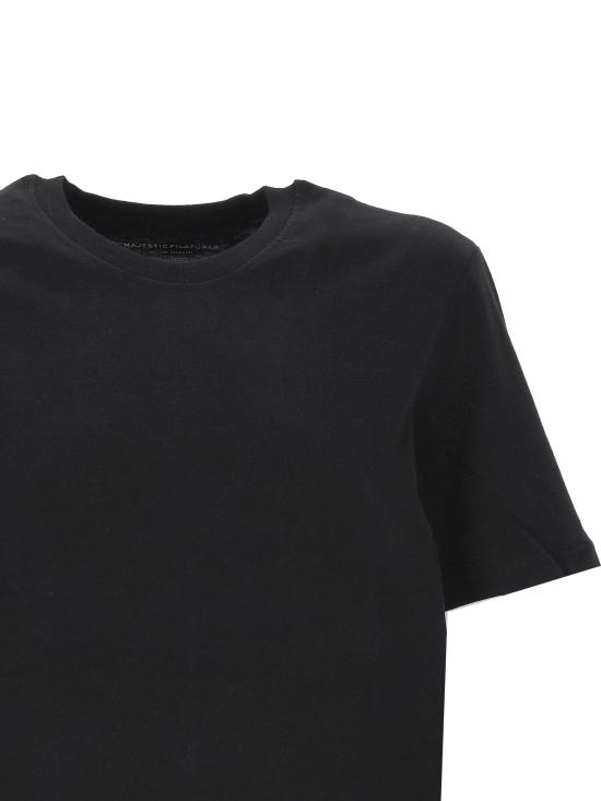 26SS 마제스틱필라쳐 반팔 티셔츠 E26M007 FTS787002 Black - MAJESTIC FILATURES