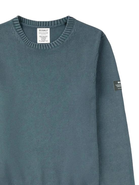 26SS 에콜프 스웨터 MCMGAKNTAIL00676S26 125 GREEN SHADOW - ECOALF