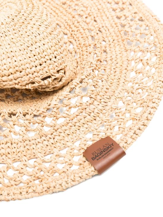 26SS 루슬란바진스키 모자 BCT036 STRKNDRKFLTLNATURAL STRAW - RUSLAN BAGINSKIY