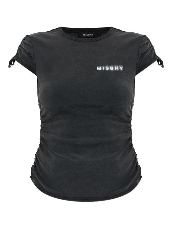 26SS 미스비헤이브 반팔 티셔츠 251W101 WASHED BLACK Washed black