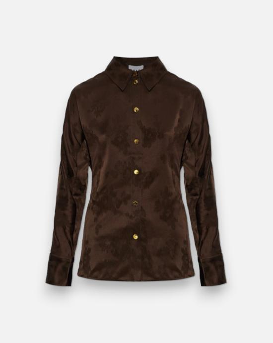 26SS 가니 블라우스 A1040264 ZWX DEMITASSE Brown