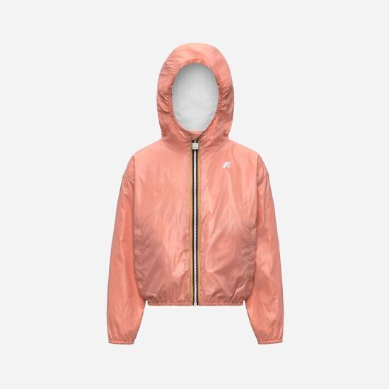26SS [키즈] 까웨 자켓 K41337W C60 White pink pamplemousse - K-WAY