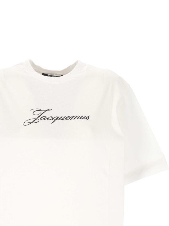 26SS 자크뮈스 반팔 티셔츠 TSW00596AJ00289 100 White - JACQUEMUS