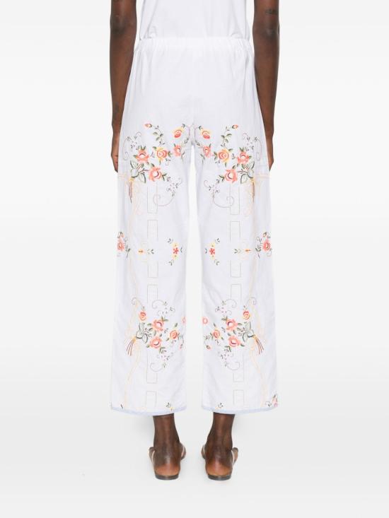 26SS RELAX RE-LUX 스트레이트 팬츠 LEDRO EMBROIDEREDCOTTON Bianco - OTHER BRANDS