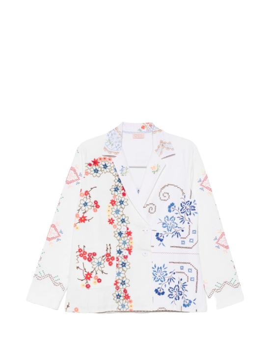 26SS RELAX RE-LUX 수트 자켓 BALDO EMBROIDEREDCOTTON Bianco