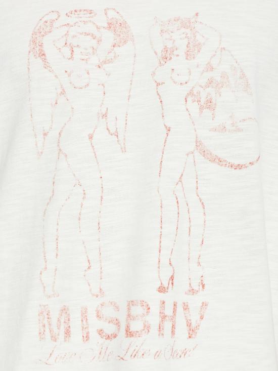 26SS 미스비헤이브 반팔 티셔츠 260U111 OFF WHITE Off White - MISBHV