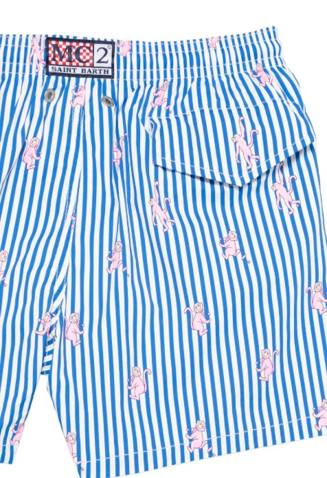 26SS [키즈] 세인트바쓰 스윔팬츠 JEANLIGHTINGSTRETCH 00225L Monkeys stripes s 17 - MC2 SAINT BARTH
