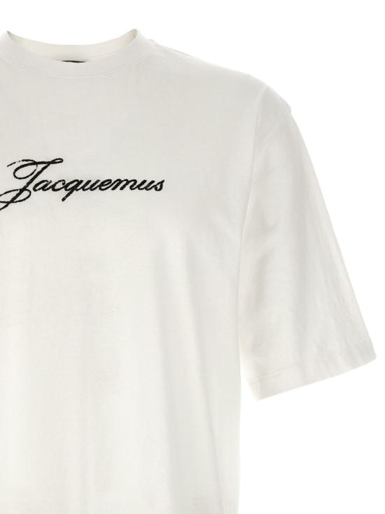 26SS 자크뮈스 반팔 티셔츠 TSM00639AJ00289 100 White - JACQUEMUS