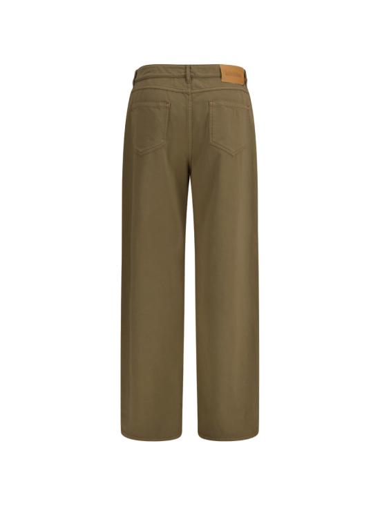 26SS 막스마라 스트레이트 팬츠 2616131111600 384002 Verde kaki - MAX MARA