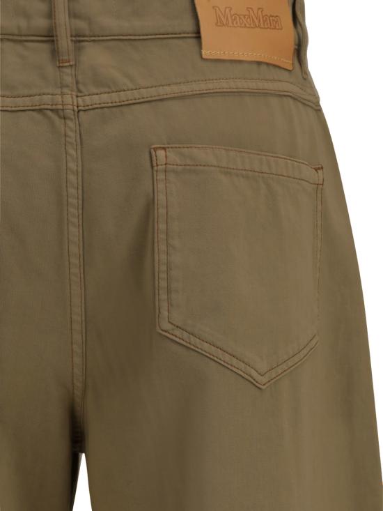 26SS 막스마라 스트레이트 팬츠 2616131111600 384002 Verde kaki - MAX MARA