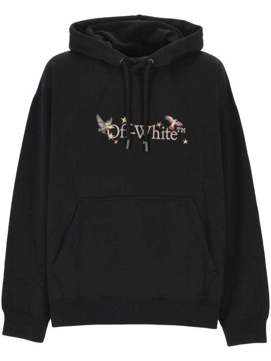 26SS 오프화이트 긴팔 티셔츠 44MBB085Z26F003 001 Black