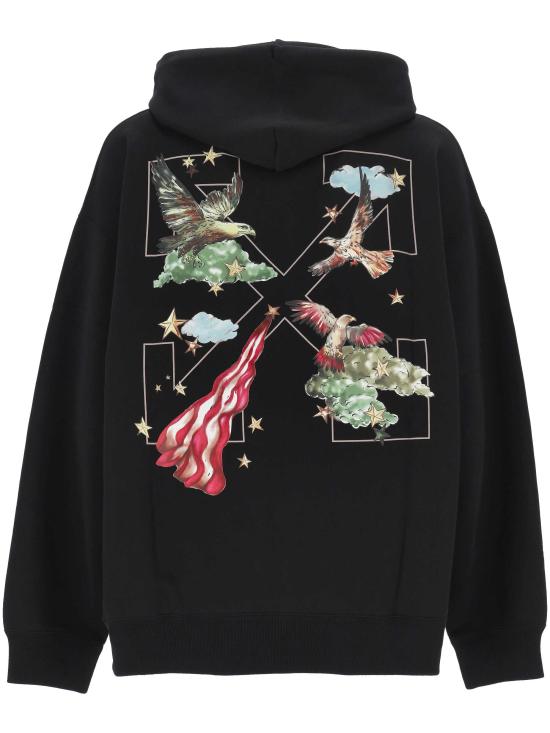 26SS 오프화이트 긴팔 티셔츠 44MBB085Z26F003 001 Black - OFF WHITE