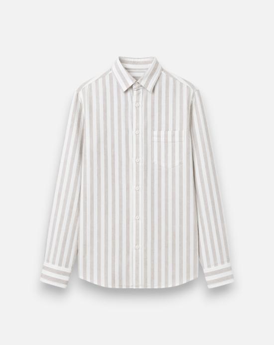 26SS 싸쿠스 긴팔 셔츠 ACT558ML 21651 001 White beige