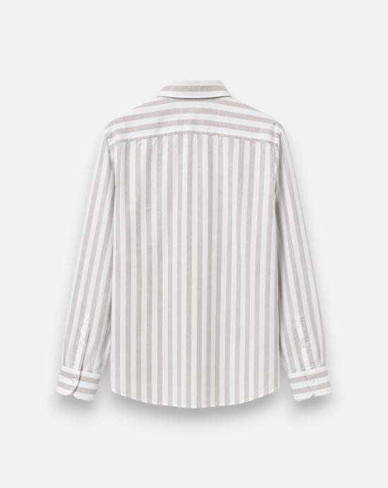 26SS 싸쿠스 긴팔 셔츠 ACT558ML 21651 001 White beige - XACUS