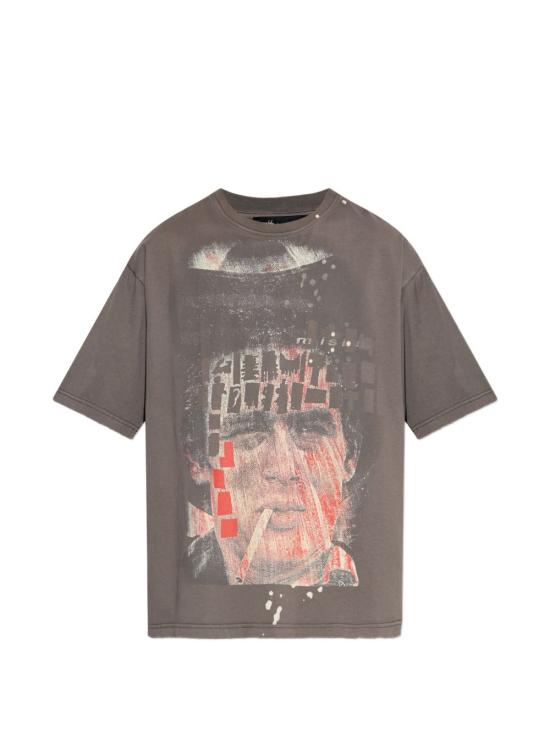 26SS 미스비헤이브 반팔 티셔츠 260U101 WASHED GREY Washed grey