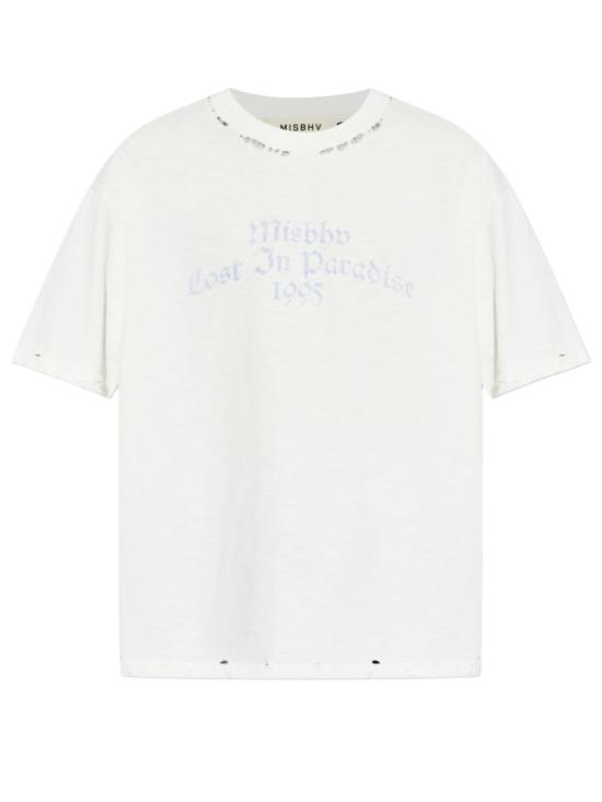 26SS 미스비헤이브 반팔 티셔츠 260U146 OFF WHITE Beige