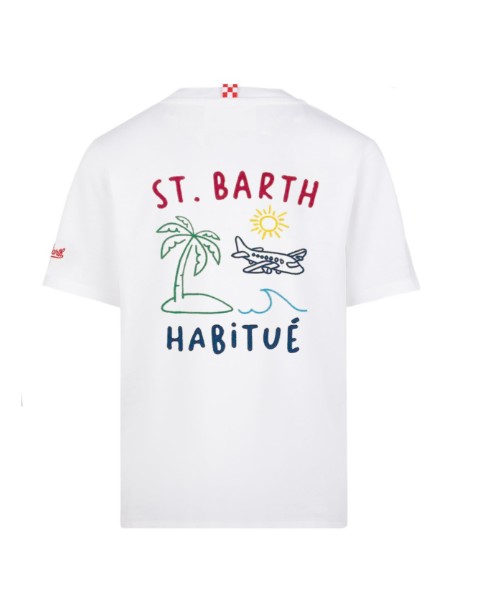 26SS [키즈] 세인트바쓰 티셔츠 PORTLANDJR 00320L St barth summer 01n emb - MC2 SAINT BARTH