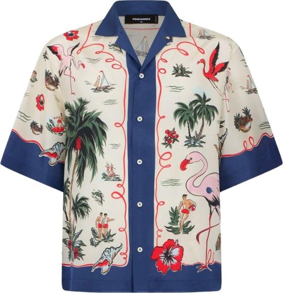 26SS 디스퀘어드2 반팔 셔츠 S71DM0835D35476001S DIVERS