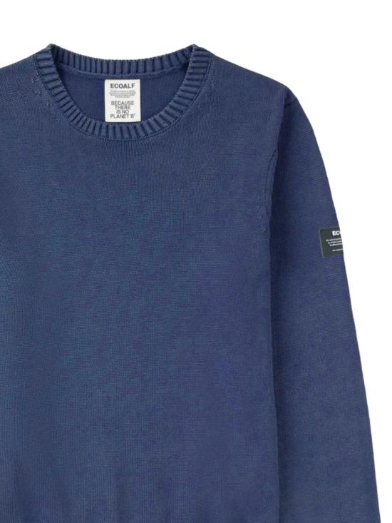 26SS 에콜프 스웨터 MCMGAKNTAIL00676S26 161 Deep navy - ECOALF