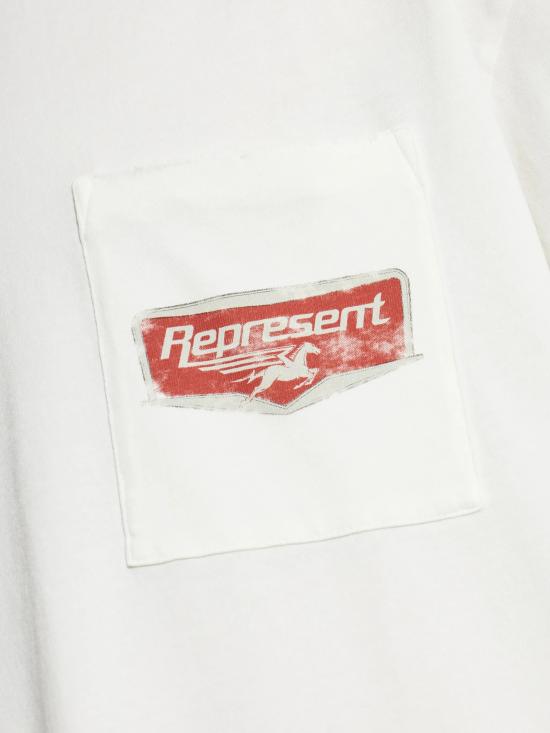26SS 리프레젠트 반팔 티셔츠 MLM100596 72 FLAT WHITE - REPRESENT