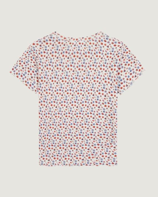 26SS 메종 라비쉬 반팔 티셔츠 ZWFOLIESFLOWERP OFF WHITE - MAISON LABICHE