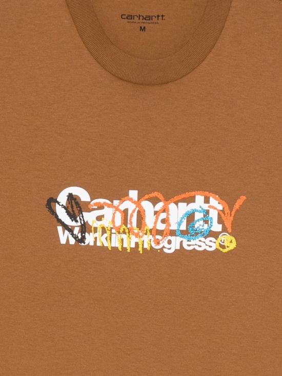 26SS 칼하트 WIP 숏슬리브 프라이머리 티셔츠 I036238 HZXXHAMILTON BROWN - CARHARTT WIP
