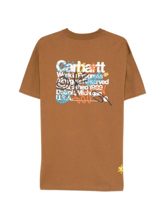 26SS 칼하트 WIP 숏슬리브 프라이머리 티셔츠 I036238 HZXXHAMILTON BROWN - CARHARTT WIP