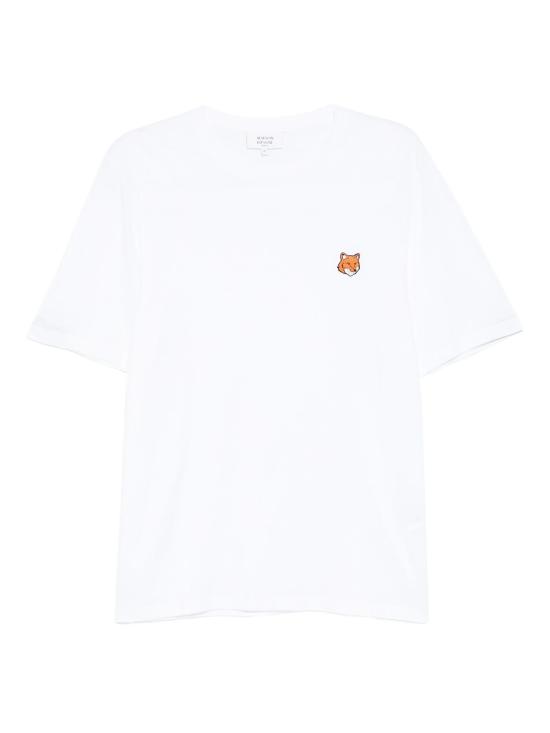 26SS 메종키츠네 폭스 헤드 레귤러 티셔츠 PM00107KJ7026 P100 White