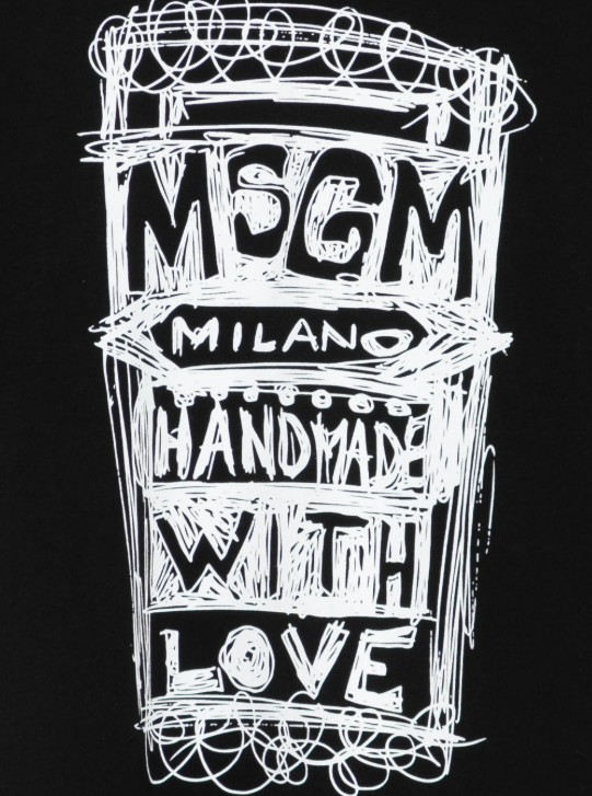 26SS [키즈] 엠에스지엠 티셔츠 S6MSJUTH135 110 Nero black - MSGM