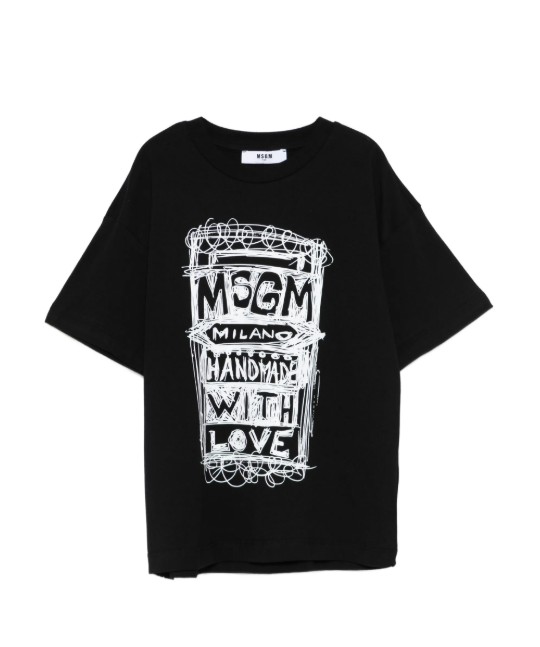 26SS [키즈] 엠에스지엠 티셔츠 S6MSJUTH135 110 Nero black