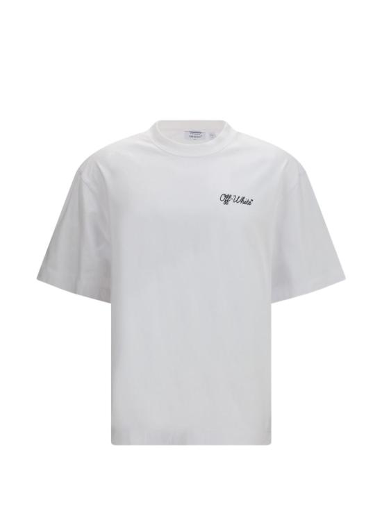 26SS 오프화이트 반팔 티셔츠 44MAA120S26J01D 100 White