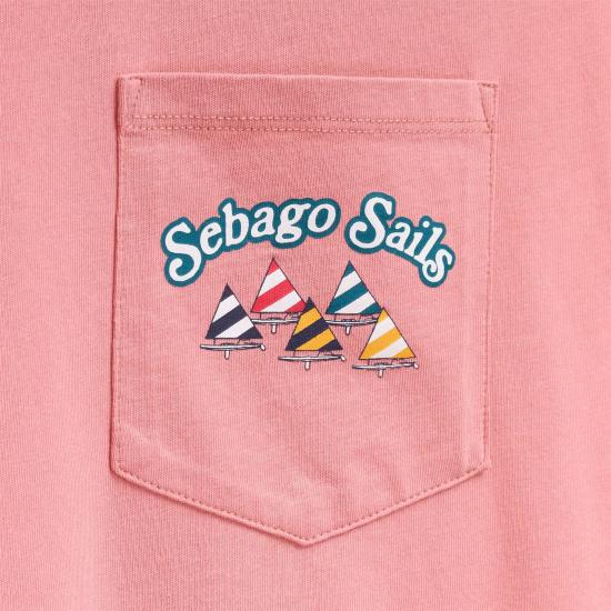 26SS 세바고 반팔 티셔츠 75121TW WDF PINK LOBSTER - SEBAGO